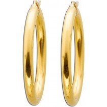 UNO A ERRE Gold Ohrringe Creolen Gold 750 Ohrschmuck Scharnier Creolen