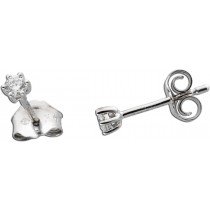 Solitär Ohrstecker 0,10ct F VS Weißgold 585 14K Lab Grown Diamonds 