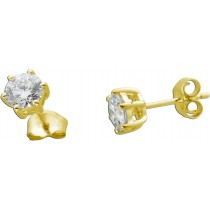Solitär Ohrstecker 1.00ct. F VS Gelbgold 585 Lab Grown Diamonds 