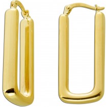 Creolen Gelbgold 333 8K Klapp Scharnier 33mm