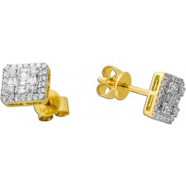 Brillant Ohrstecker Gold 585 14K Natur Diamanten 0.33ct