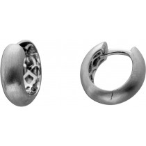 Platin 950 Klappcreolen Scharnierverschluss