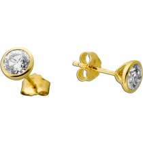 Brillant Ohrstecker 1ct Gold 585 14K Lab Grown Diamanten F VS