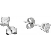 Solitär Ohrstecker 0.50ct Weißgold 585 14K Lab Grown Diamanten