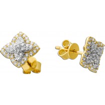 Brillant Ohrstecker Gold 585 14K Natur Diamanten 0.49ct