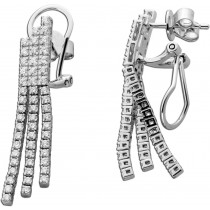 Brillant Ohrstecker Weißgold 585 14K Natur Diamanten 1.06ct