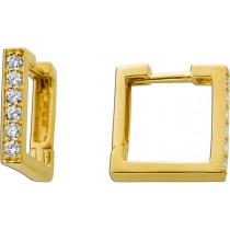 Diamant Creolen Gold 585 14K Lab Grown Diamanten 0.32ct