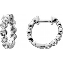 Diamant Creolen Weißgold 585 14K Lab Grown Diamanten 0.53ct