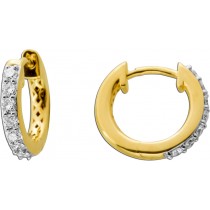 Diamant Creolen 0.50ct Gold 585 14K Lab Grown Diamanten IGI Zertifikat