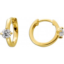 Brillant Creolen 0.5ct Gold 585 14K Lab Grown Diamanten IGI Zertifikat