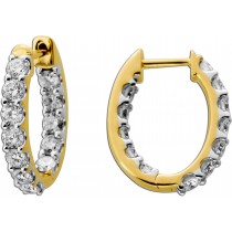 Diamant Creolen 2ct Gold 585 Lab Grown Diamanten IGI Zertifikat