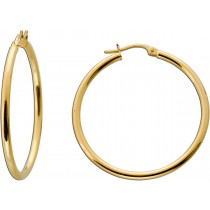 Creolen Hoops 33mm Gold 750 18 Karat Uno A Erre