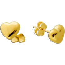 Herz Ohrstecker Gelbgold 333 8 Karat 