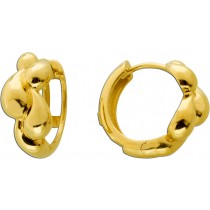 Creolen Gold 585 14 Karat Tropfendesign