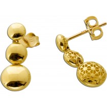 Ohrstecker Gelbgold 333 8 Karat Buttons halbmassiv