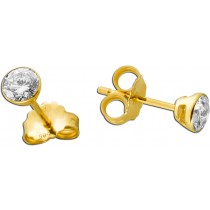 Diamant Ohrringe 0.50ct Gold 585 14K Labor Diamanten 