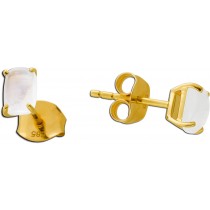 Mondstein Ohrringe Gelbgold 14K 585 natürliche Mondsteine ca.1.30ct. 