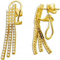 Diamant Ohrstecker Gold 585 14K Natur Diamanten 1.05ct.