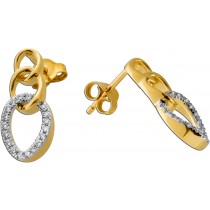 Diamant Ohrstecker Gold 375 9K Lab Grown Diamanten 0.25ct