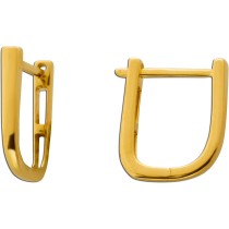 Hoop Ohrringe Creolen Gold 375 9K Klapp Scharnier