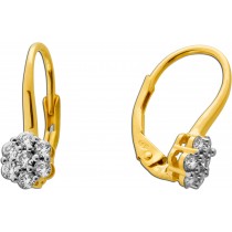 Diamant Ohrhänger Gold 585 14K Natur Diamanten 0.50ct