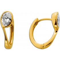 Brillant Creolen Gold 585 14K Lab Grown Diamanten 1.0ct