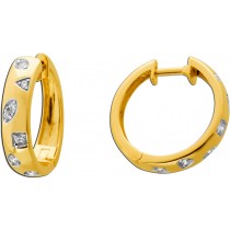 Diamant Creolen Gold 333 8K Lab Grown Diamanten 0.33ct