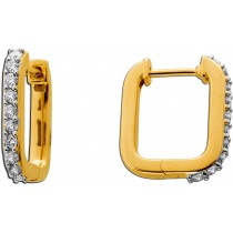 Diamant Creolen Gold 333 8K Lab Grown Diamanten 0.70ct