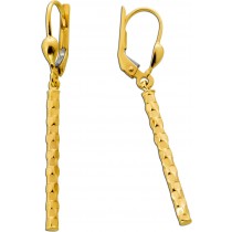 Stab Ohrhänger Ohrringe Gold 333 8 Karat beweglich