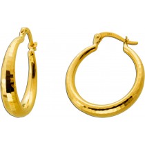 Creolen 22mm Gold 333 8 Karat diamantiert