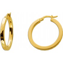 Creolen 25mm Gold 333 8 Karat gemustert