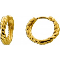 Creolen 15mm Gold 333 8K Überwurfdesign 