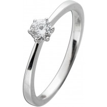 Solitärring 0.25ct F VSI Weißgold 585 14K Lab Grown Diamond
