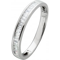 Memoire Alliance Ring Weißgold 585 14K Diamanten 0.21ct 
