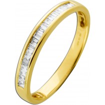 Memoire Alliance Ring Gelbgold 585 14K Diamanten 0.21ct