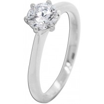 Solitärring 0.75ct F VSI Weißgold 585 14K Lab Grown Diamant