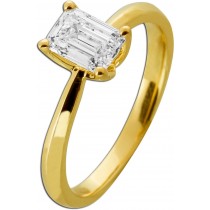 Solitärring 1.0ct Gold 585 14 Karat Labor Diamant 