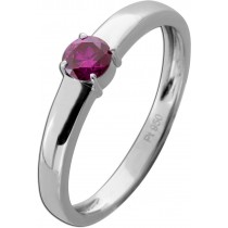 Diamantring Platin 950 pinker Brillant 0.25ct Verlobungsring