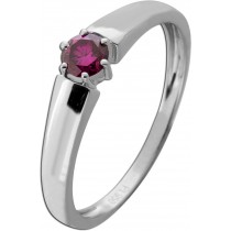 Brillant Solitärring Platin 950 Pinkr Diamant 0.25ct Verlobungsring