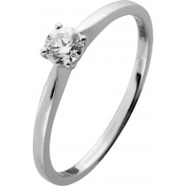 Diamant Ring Platin 950 Solitär Brillant 0.25ct 