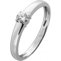 Verlobungsring Platin 950 Solitär Brillant 0.25ct 