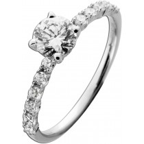 Brillantring 1.5ct Weissgold 585 14K Lab Grown Solitaer IGI