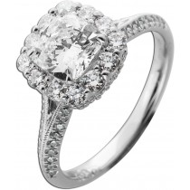 Diamantring 2.62ct Weissgold 585 14K Lab Grown Brillanten Diamanten IGI