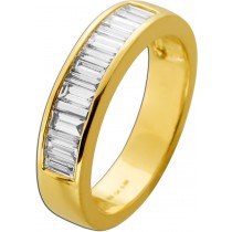 Diamant Ring Gold 585 14K Natur Diamanten 1.0ct.