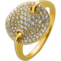 Brillant Ring Gold 585 14K Natur Diamanten 0.68ct
