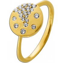 Diamant Ring Gold 585 14K Natur Diamanten 0.29ct