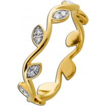 Brillant Ring Gold 585 14 Karat Natur Diamanten 0.12ct