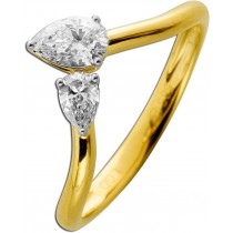 Diamant Ring 0.50ct Gold 585 14K Lab Grown Diamanten