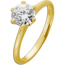 Verlobungsring Gold 585 14K Lab Grown Diamant 1.0ct