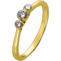 Diamantring Gold 585 14K Lab Grown Diamanten 0.25ct IGI Zertifikat